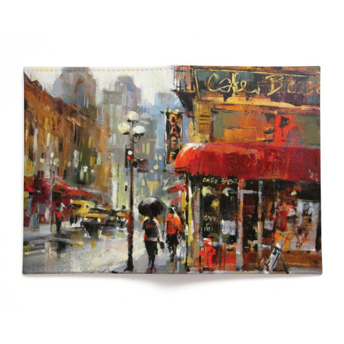 Обложка для автодокументов, AUT2 «Street café»