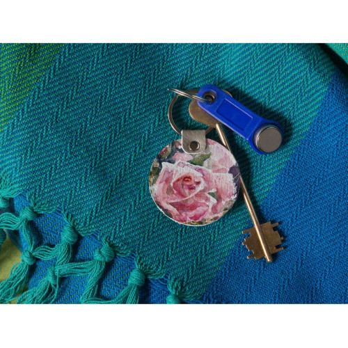 Брелок (Круглый) TRI4 «Благоуханье нежных роз»