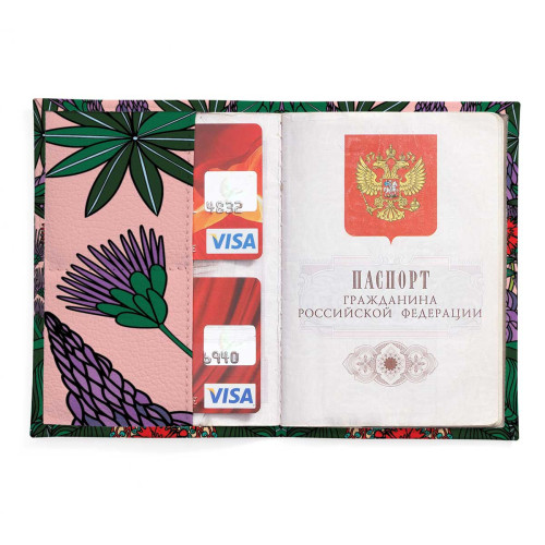 Обложка для паспорта, PAS2 « Люпины»