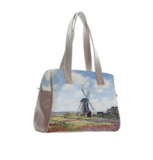 Сумка на плечо BAG5 «Claude Monet Tulip Field and windmill»
