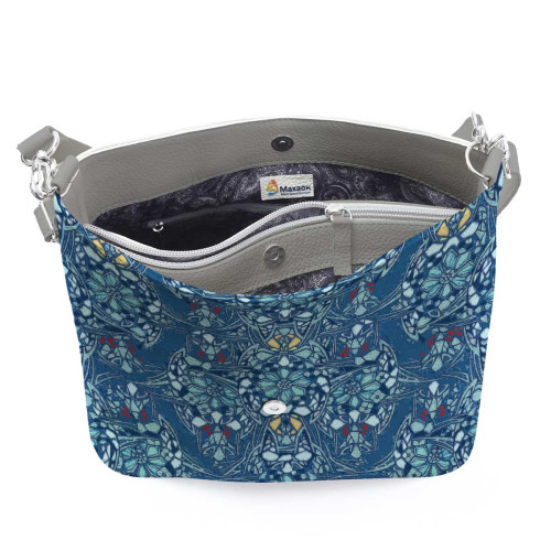 Сумка на плечо BG12 «Мозаика голубая»