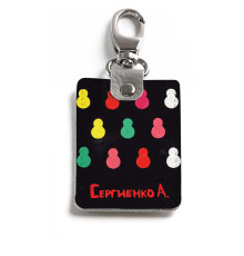 Брелок (Прямоугольный ) TRI1 «Черные матрешки»