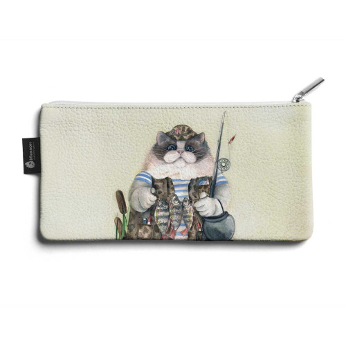 Косметичка small KOS1 «Кот-рыбак 2»