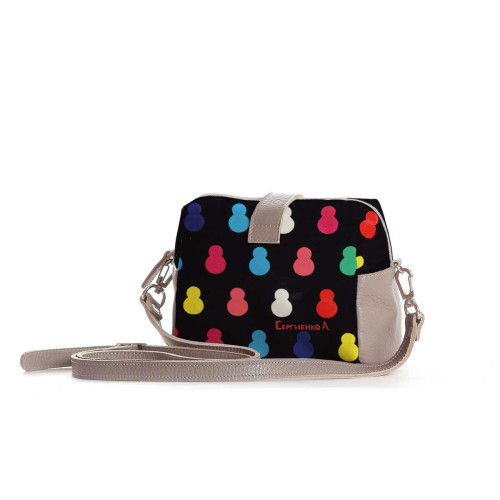 Сумка кросс-боди BAG6 «Черные матрешки»