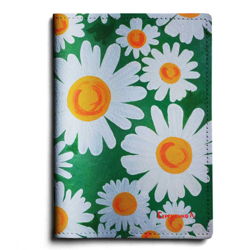 Обложка для автодокументов, AUT1 «Ромашки 5»