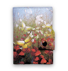 Кошелек мини, кардхолдер, PR24 «Полет над маковым полем»