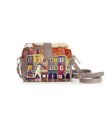 Сумка кросс-боди BAG6 «The city watercolor»