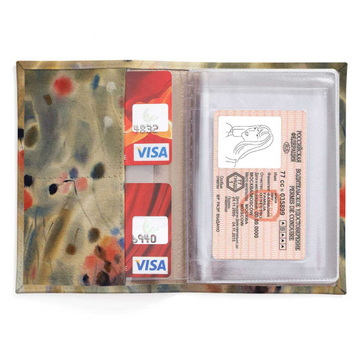 Обложка для автодокументов, AUT2 «Flowers poppies»