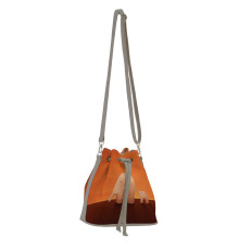 Сумка на плечо BG16 «Слоны оранжевые»