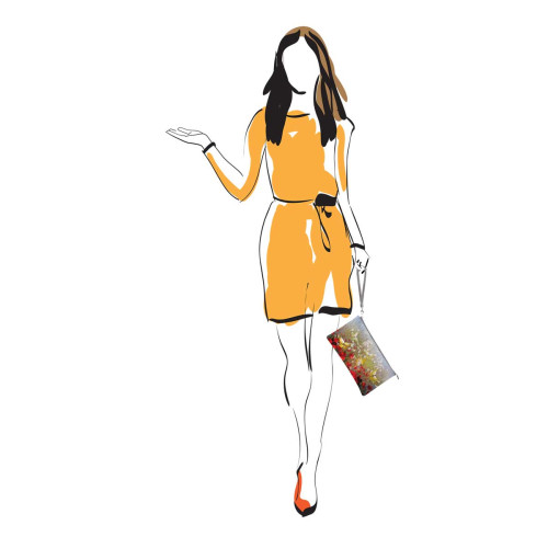 Клатч KHL2 «Полет над маковым полем»