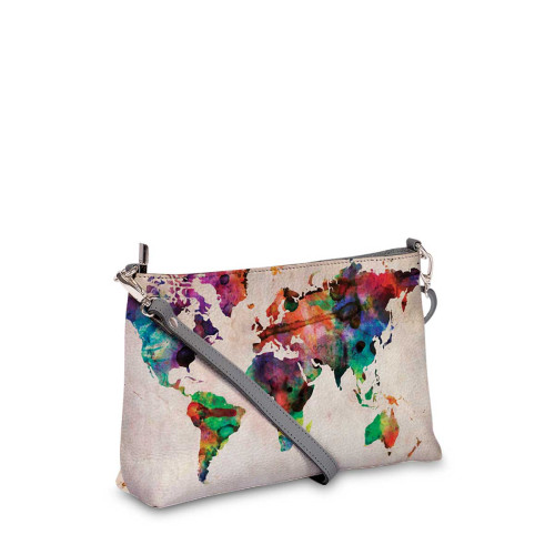 Сумка шолдер, BAG3 «World map»