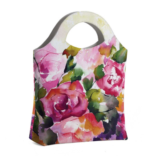 Сумка тоут BAG4 «Watercolor flowers in vase»