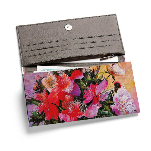 Кошелек, PRS1 «Пионы на розовом»