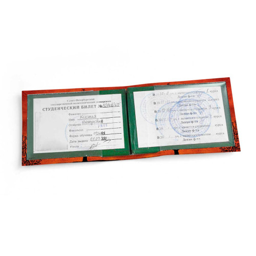 Обложка для студенческого билет STD1 «Дерево лабиринт»