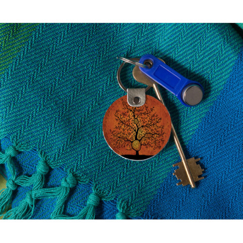 Брелок (Круглый) TRI4 «Дерево лабиринт»