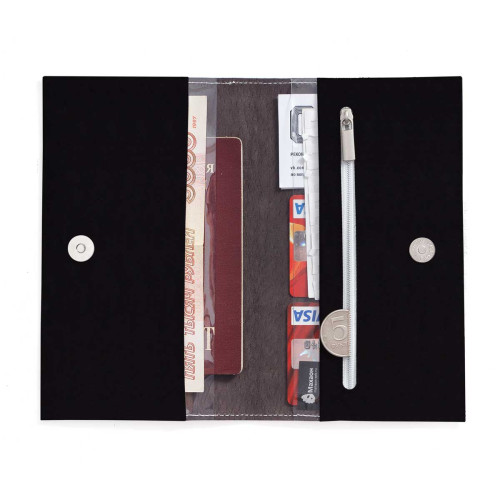 Портмоне PRS3 «Черные матрешки»