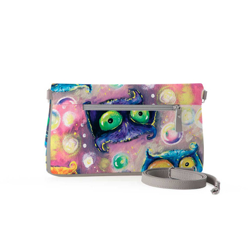 Клатч, кросс-боди KHL3 «Many owls»