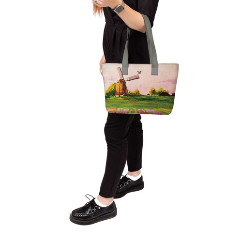 Сумка тоут, BAG2 «Поля тюльпанов Голландия»