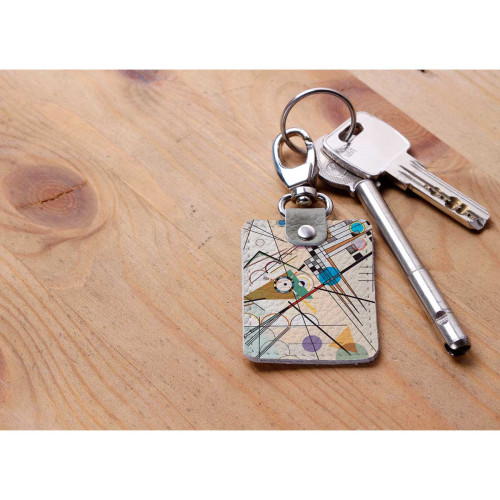 Брелок (Прямоугольный ) TRI1 «Kandinsky Composition»