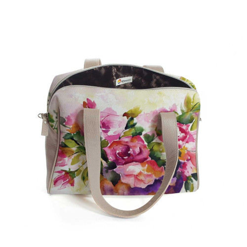 Сумка на плечо BAG5 «Watercolor flowers in vase»