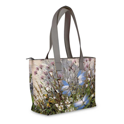 Сумка тоут, BAG2 «Бабочки над цветами и травами»