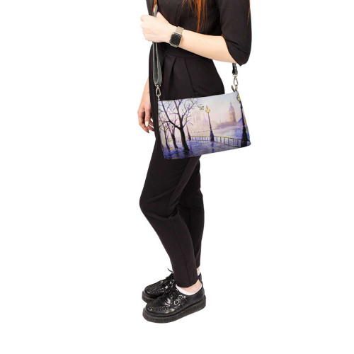 Сумка шолдер, BAG3 «Лондон после дождя»