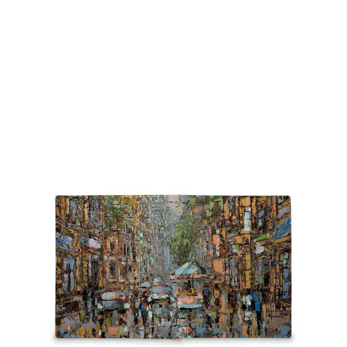 Кошелек мини PR17 «Летний день на петербургской улице»