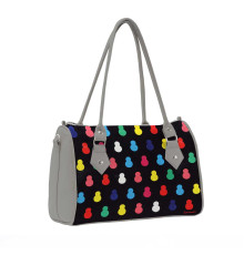 Сумка на руку BG13 «Черные матрешки»