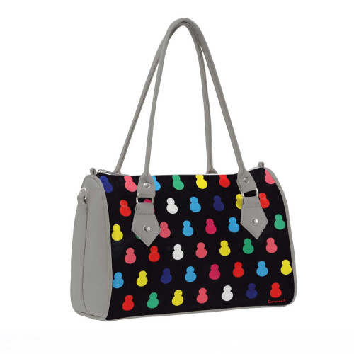 Сумка на руку BG13 «Черные матрешки»