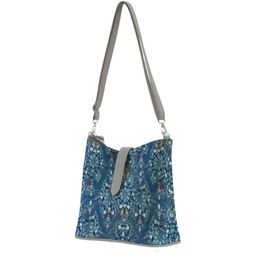 Сумка на плечо BG12 «Мозаика голубая»