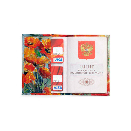 Обложка для автодокументов, AUT2 «Маки»