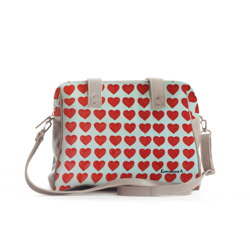 Сумка на плечо BAG5 «Сердечки»