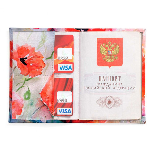 Обложка для паспорта, PAS2 «Maki akvarel»