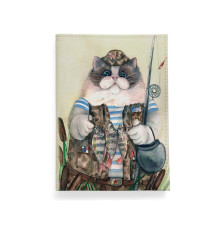 Обложка для автодокументов, AUT2 «Кот-рыбак 2»