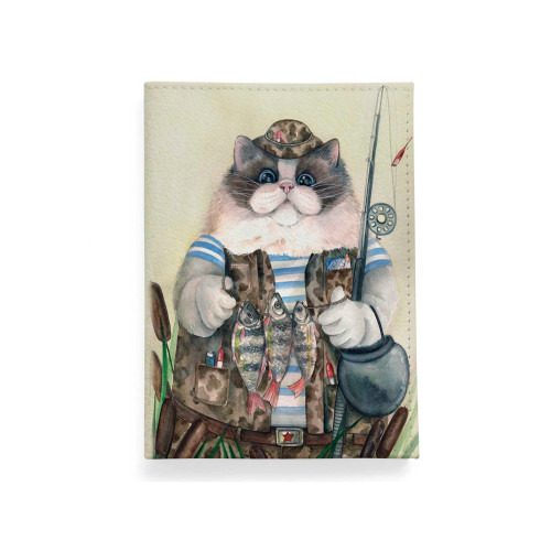 Обложка для автодокументов, AUT2 «Кот-рыбак 2»