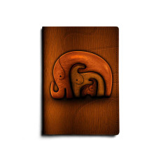 Обложка для паспорта, PAS1 «Деревянные слоны»