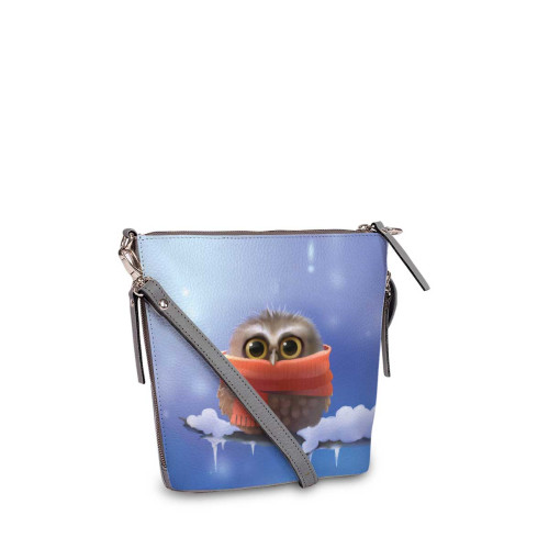 Сумка кросс-боди BAG8 «Owl in scarf»