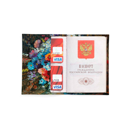 Обложка для автодокументов, AUT2 «Flowers»