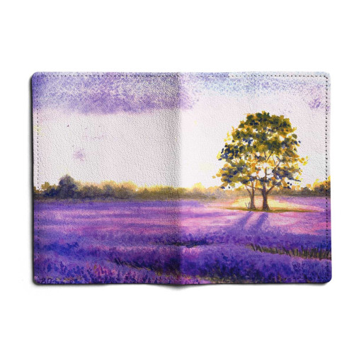 Обложка для паспорта, PAS1 «Лавандовые поля Франции»