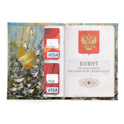 Обложка для паспорта, PAS2 «Полет над цветами и травами»