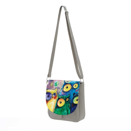 Сумка кросс-боди BG10 «Many owls»