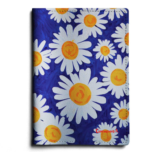 Обложка для паспорта, PAS1 «Ромашки»