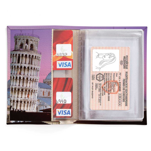 Обложка для автодокументов, AUT2 «Пизанская башня»