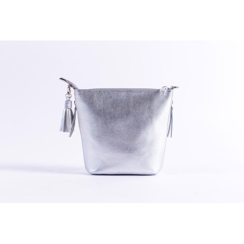 Сумка кросс - боди BAG8 «серебро»