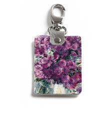 Брелок (Прямоугольный ) TRI1 «Хризантемки»