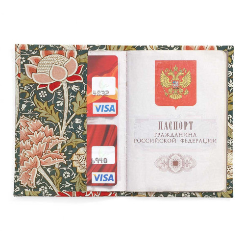 Обложка для паспорта, PAS2 «William Morris 4»