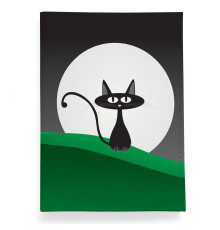 Обложка для паспорта, PAS2 «Кот с луной»