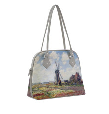 Сумка на плечо BG11 «Claude Monet Tulip Field and windmill»