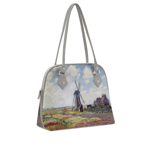 Сумка на плечо BG11 «Claude Monet Tulip Field and windmill»