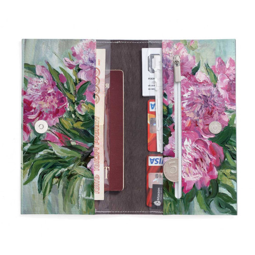 Портмоне PRS3 «Пионы 2»